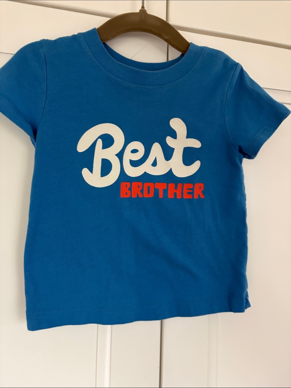 Cat & Jack Boys Blue "Best Brother" Graphic Tee • 12 Months